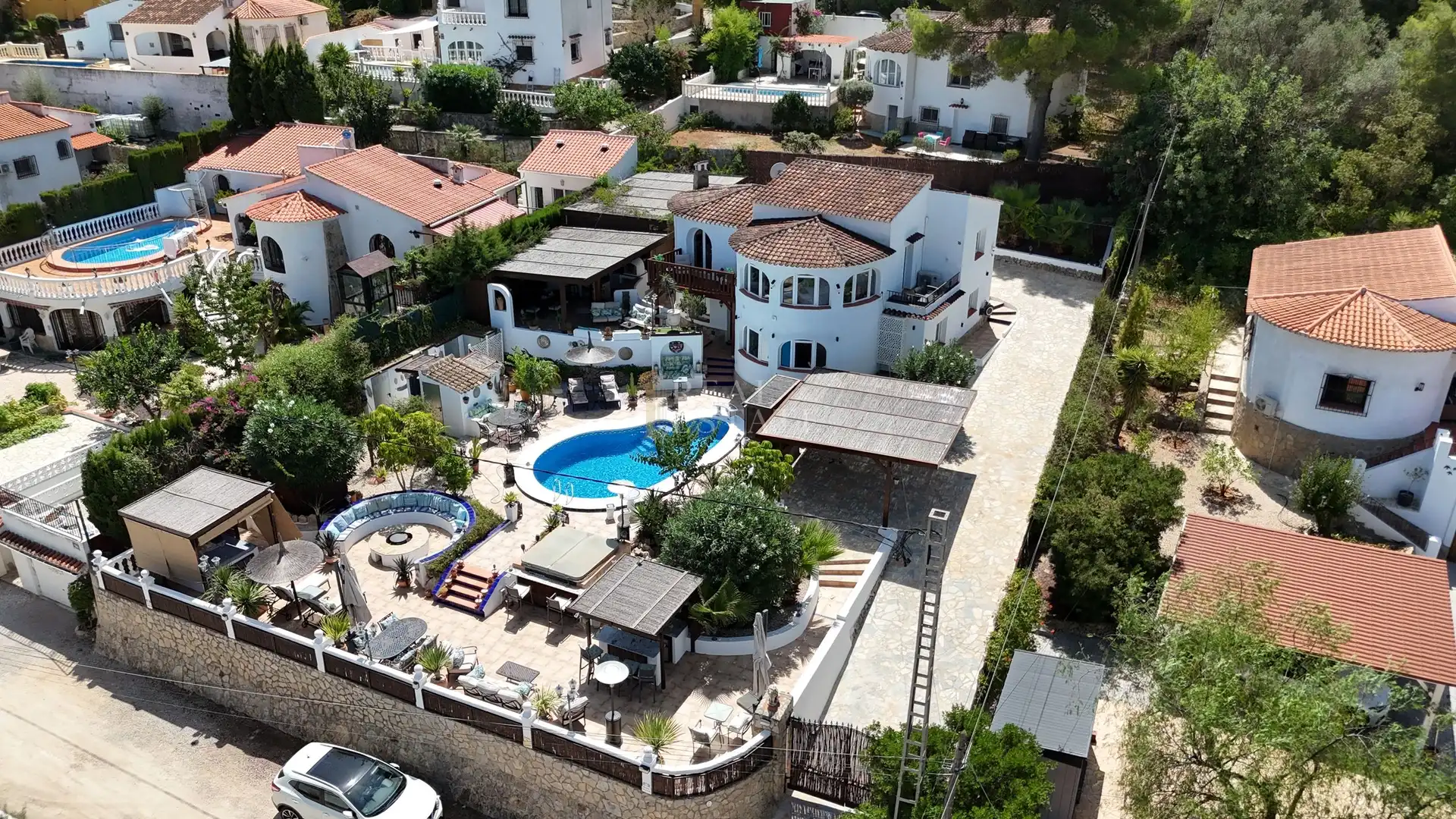 Vista exterior de Casa o xalet en venda en Benidoleig amb Aire condicionat, Terrassa i Traster