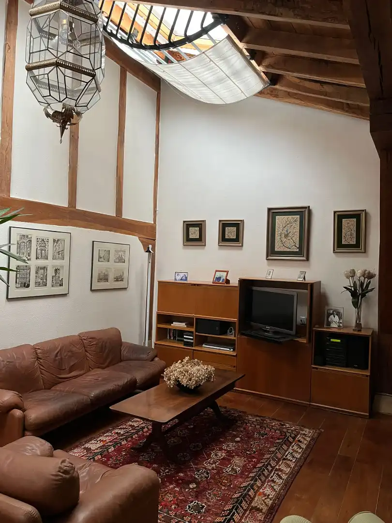 Sala d'estar de Casa adosada en venda en Piélagos amb Calefacció, Jardí privat i Parquet