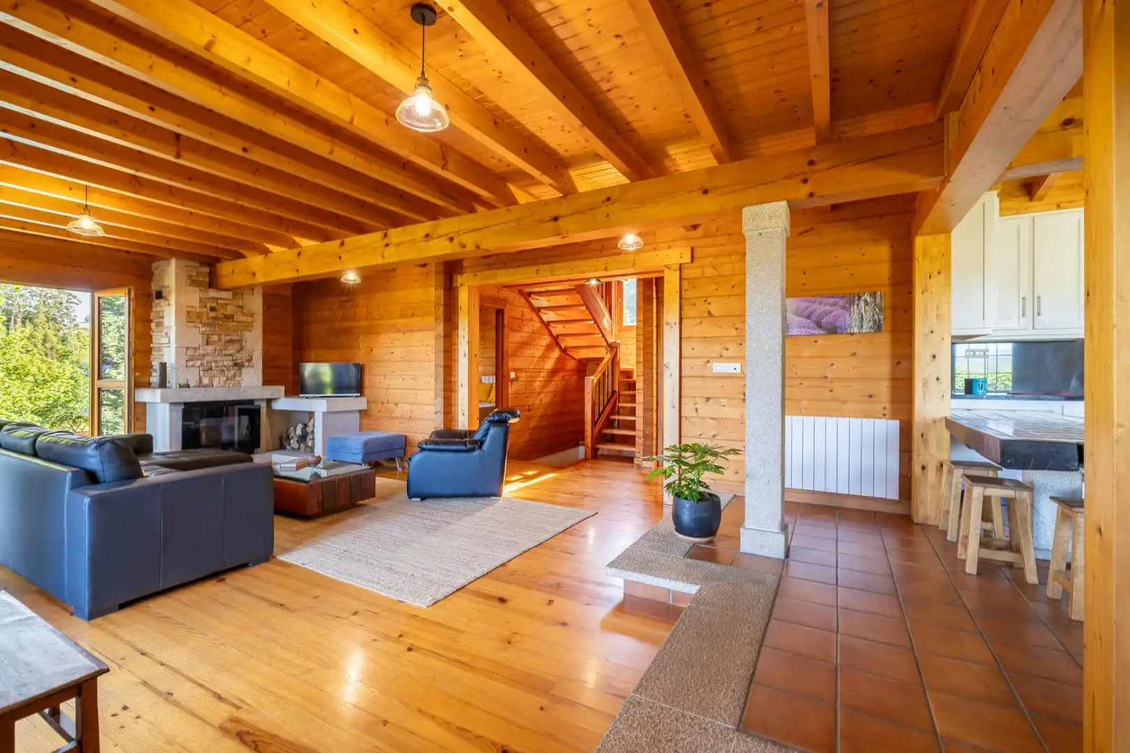 Sala de estar de Casa o chalet en venta en Salceda de Caselas con Calefacción, Jardín privado y Terraza