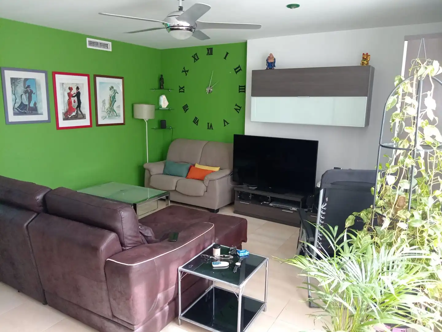 Sala d'estar de Àtic en venda en Riba-roja de Túria amb Aire condicionat, Calefacció i Terrassa