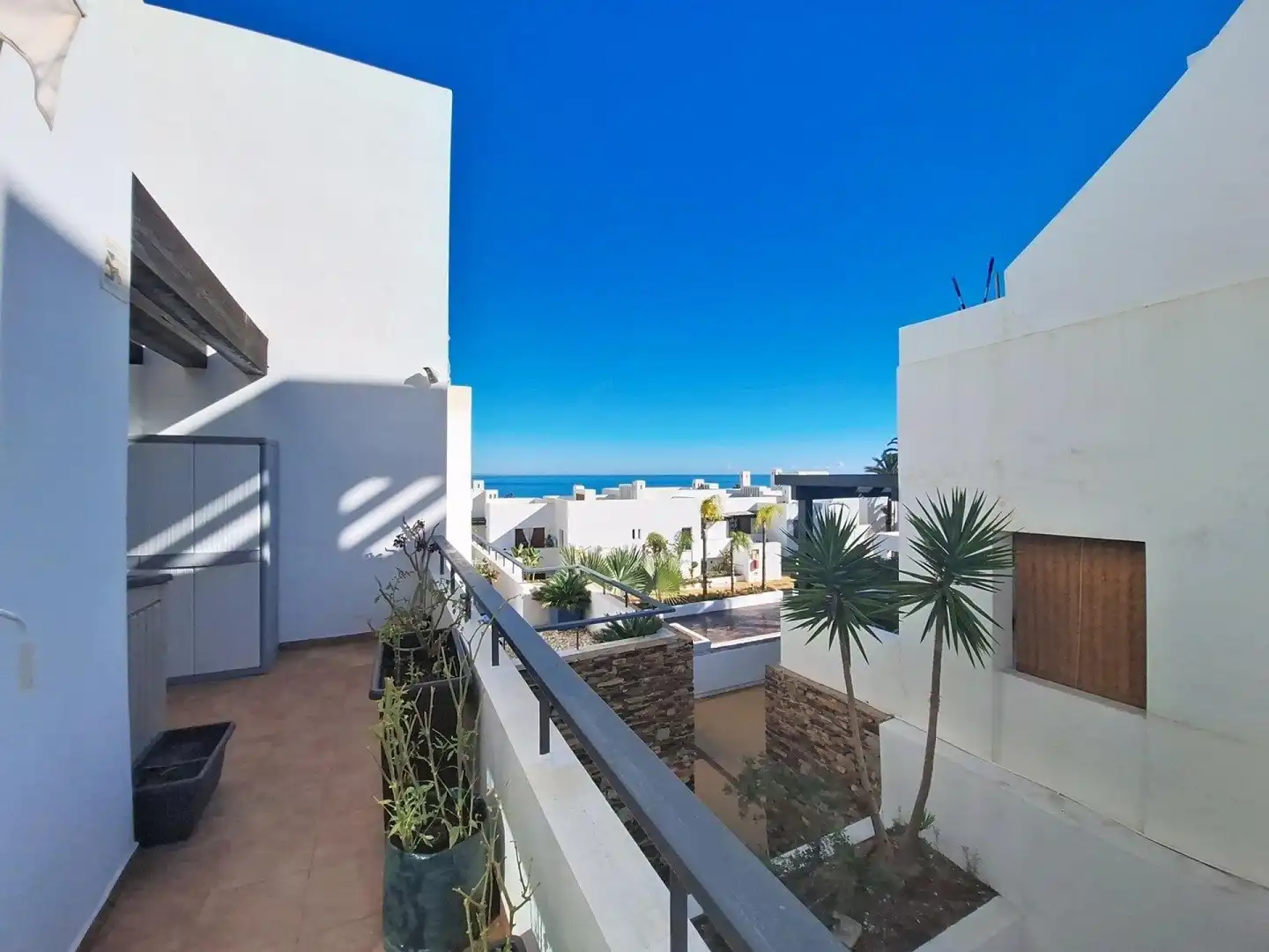 Terrasse von Wohnung zum Verkauf in Mojácar mit Klimaanlage, Terrasse und Gemeinschaftspool