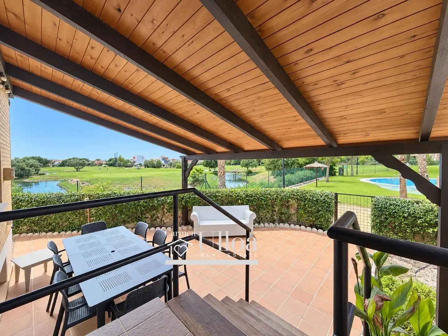 Terraza de Casa o chalet en venta en Alicante / Alacant con Aire acondicionado, Calefacción y Jardín privado