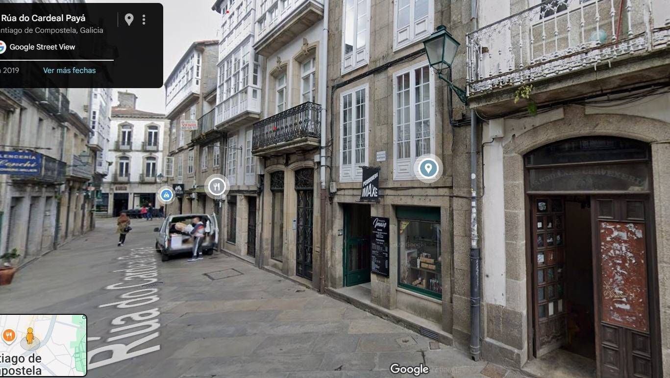 Vista exterior de Piso en venta en Santiago de Compostela  con Calefacción, Amueblado y Balcón