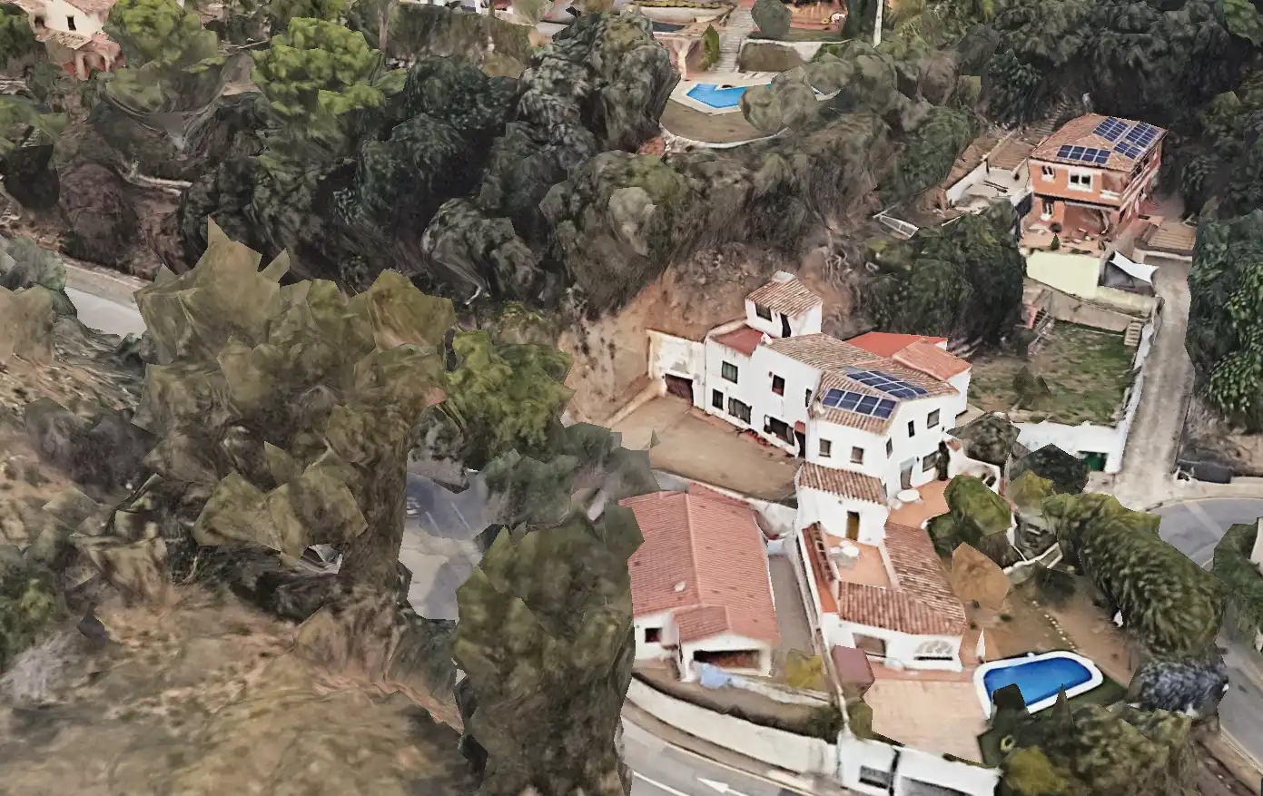 Vista exterior de Casa adosada de lloguer en Cabrera de Mar amb Aire condicionat, Calefacció i Jardí privat
