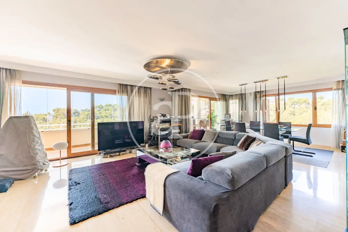 Wohnzimmer von Dachboden zum Verkauf in Calvià mit Klimaanlage, Heizung und Terrasse