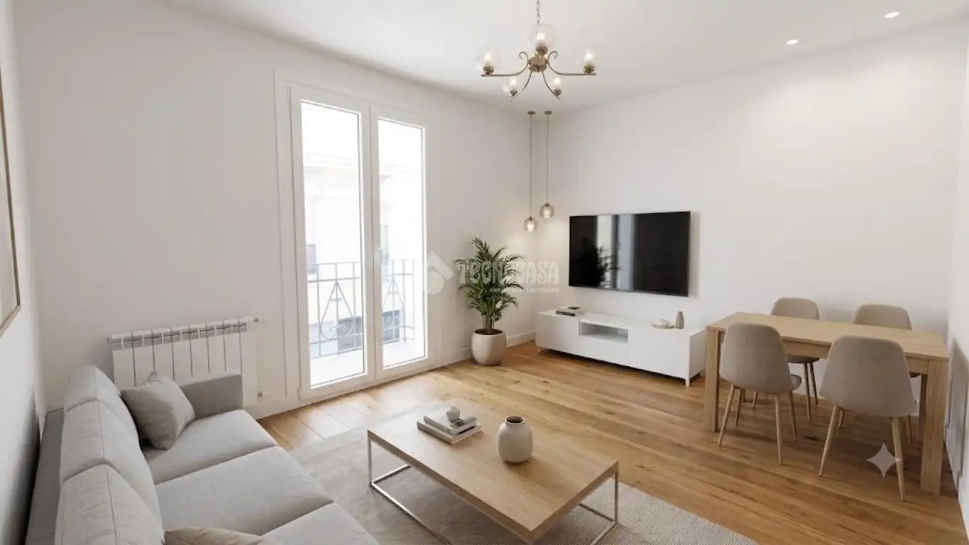 Wohnzimmer von Wohnung zum Verkauf in Madrid mit Klimaanlage, Heizung und Parkett