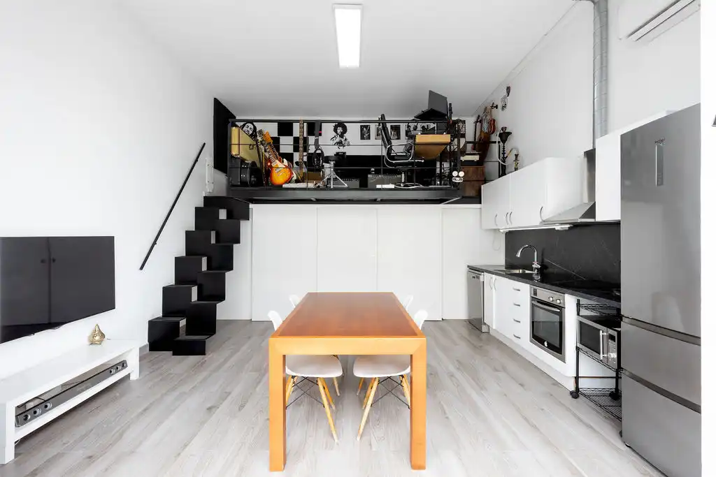 Küche von Haus oder Chalet zum Verkauf in Badalona mit Klimaanlage, Heizung und Parkett