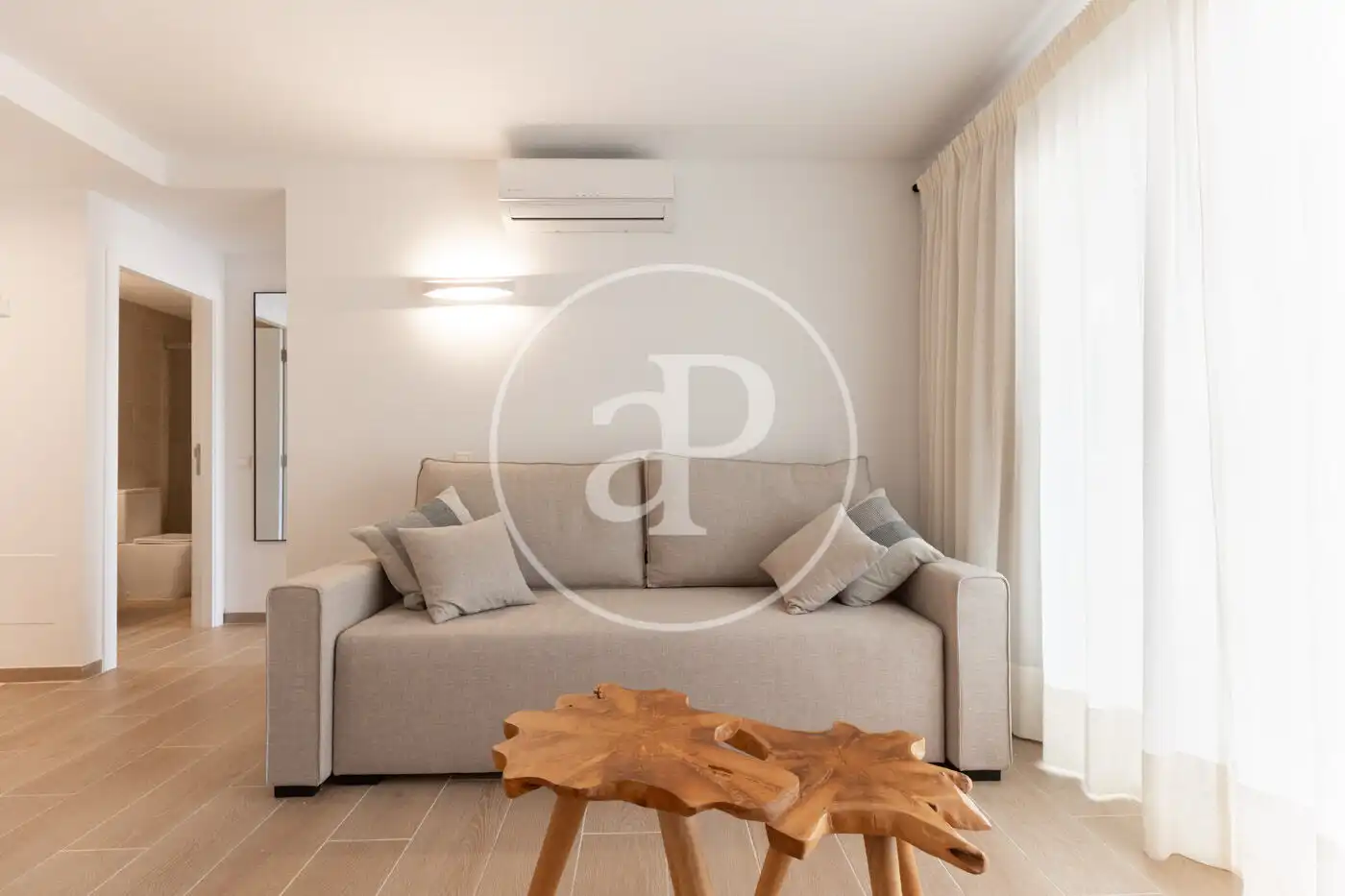 Sala de estar de Piso de alquiler en Son Servera con Aire acondicionado, Calefacción y Jardín privado