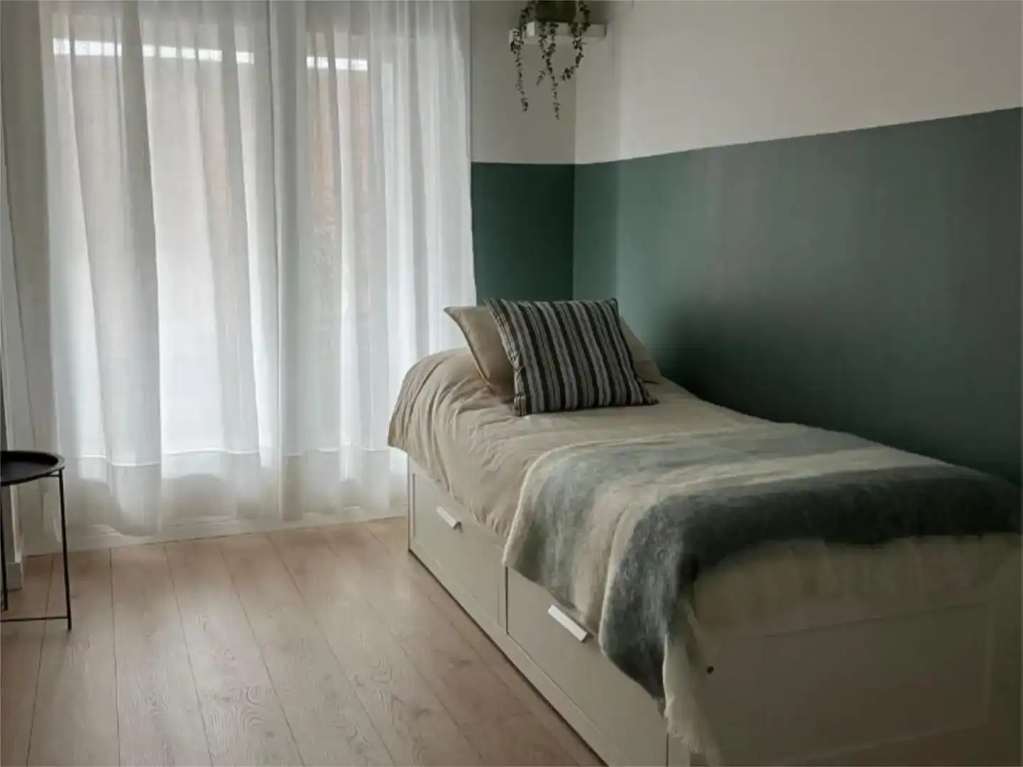 Schlafzimmer von Wohnung zur Miete in Santurtzi  mit Klimaanlage