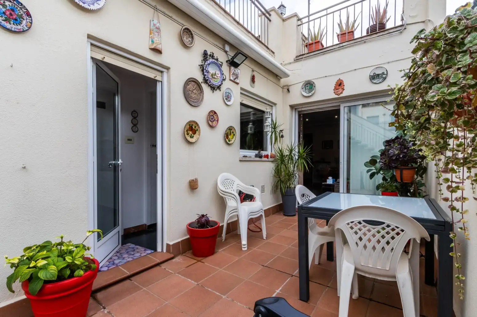 Balcony of Houses for sale in Terrassa  with Heating, Parquet flooring and Terrace
