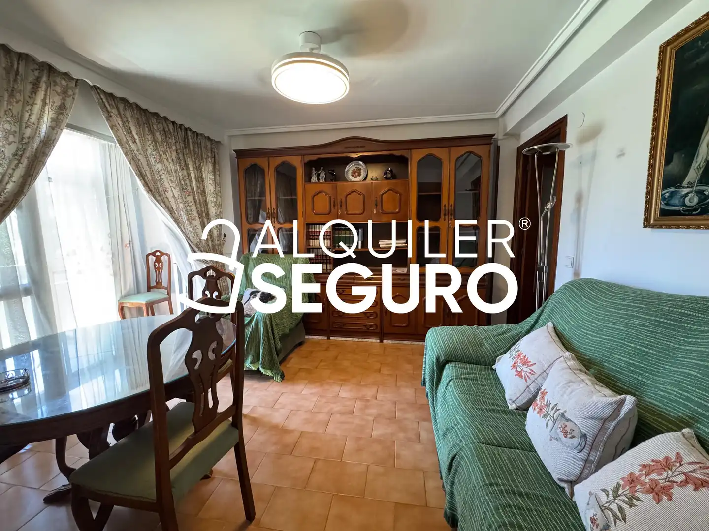 Living room of Flat for rent in Málaga  with Furnished