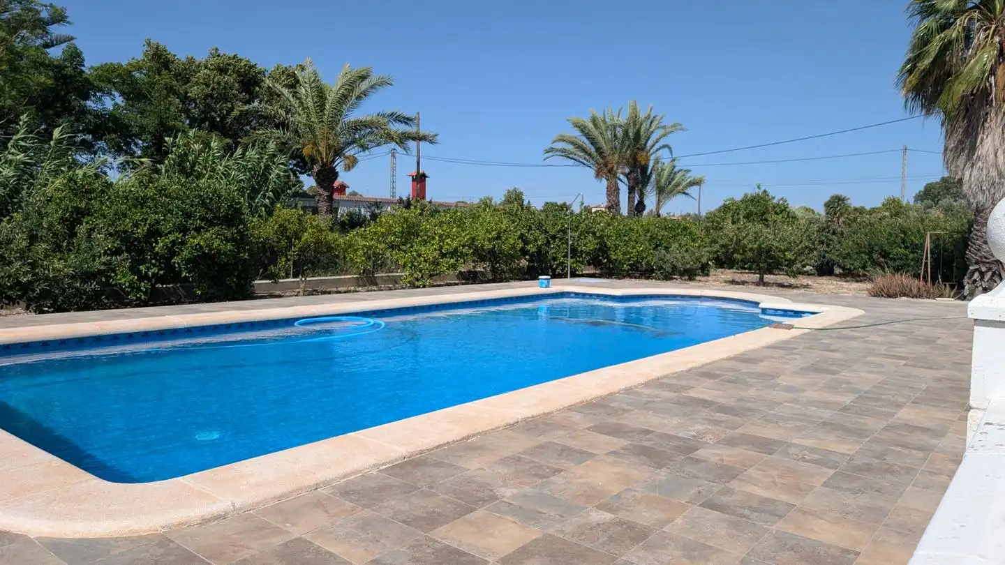 Piscina de Casa o xalet en venda en Elche / Elx amb Aire condicionat, Jardí privat i Terrassa