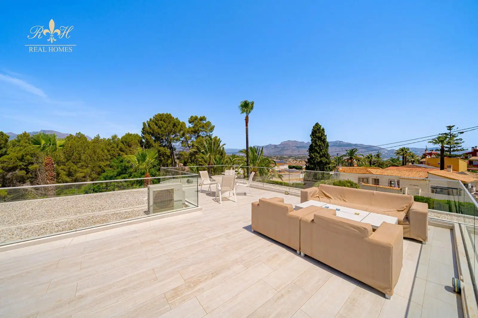 Terrace of Houses for sale in L'Alfàs del Pi  with Air Conditioner, Terrace and Swimming Pool