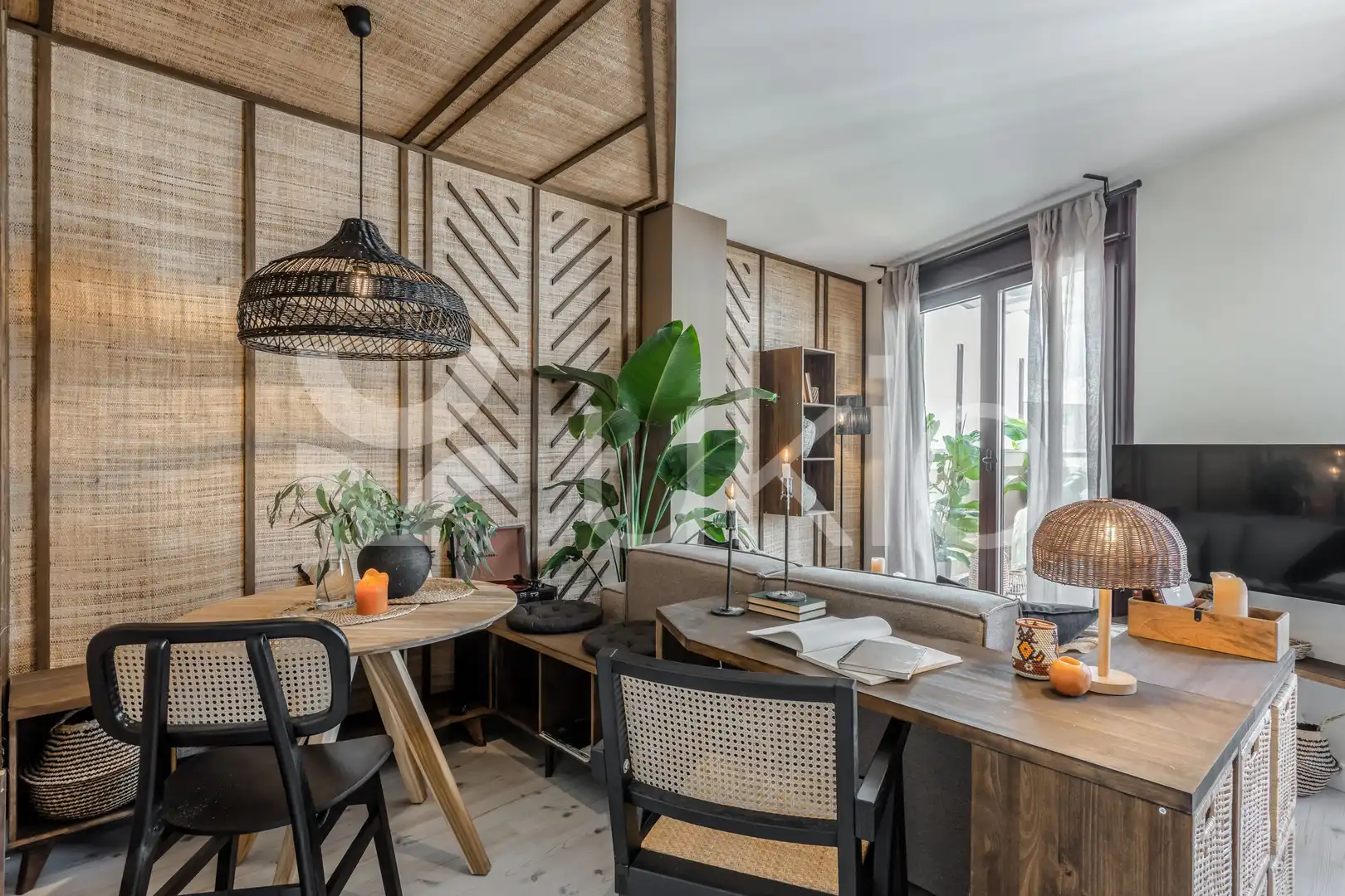 Comedor de Apartamento de alquiler en Madrid con Aire acondicionado, Calefacción y Terraza