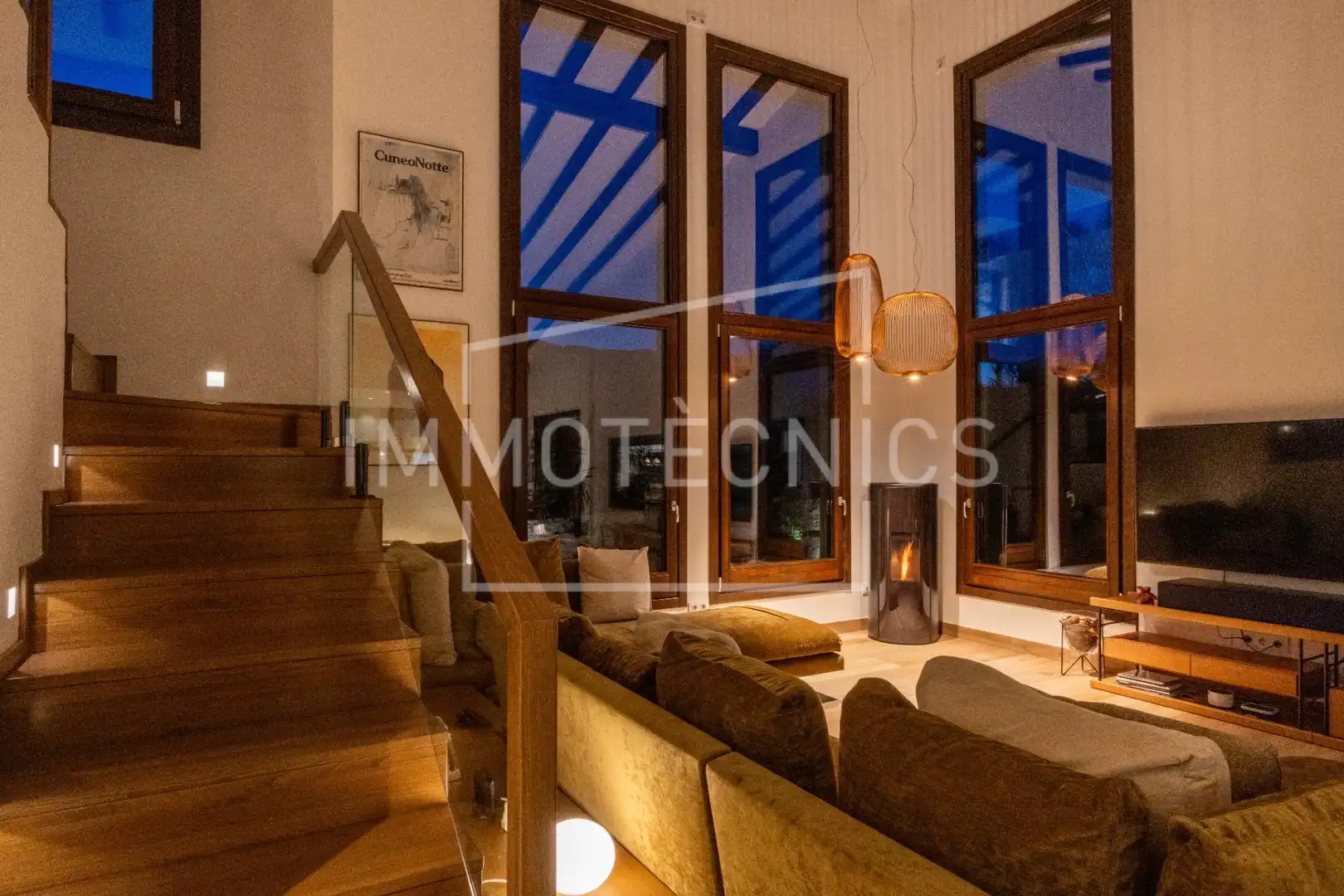 Sala d'estar de Casa o xalet en venda en Sant Esteve de Palautordera amb Aire condicionat, Jardí privat i Piscina