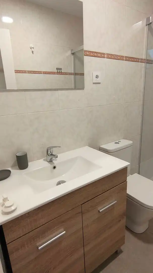 Bany de Casa o xalet de lloguer en Terrassa amb Jardí privat, Terrassa i Moblat
