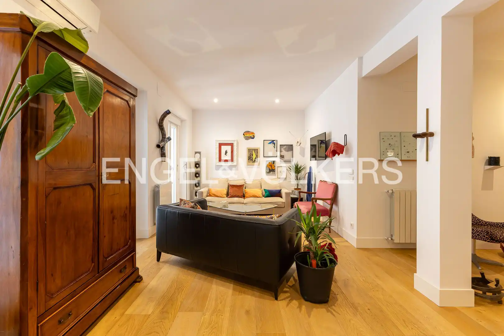 Sala de estar de Piso en venta en  Madrid Capital con Aire acondicionado, Calefacción y Trastero
