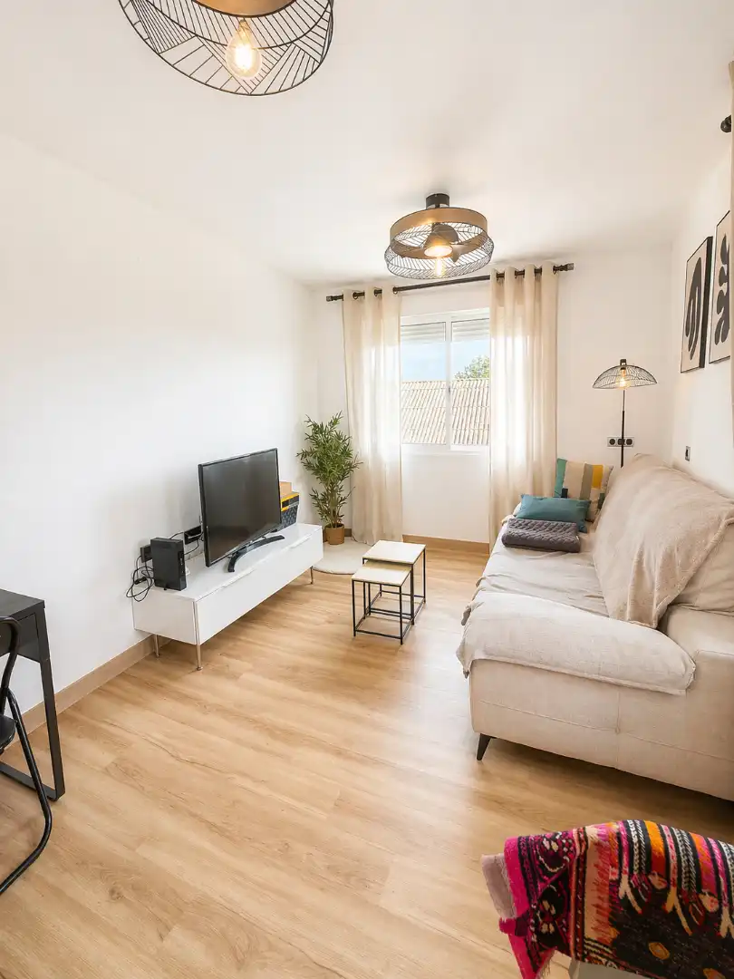 Living room of Flat for sale in  Murcia Capital  with Furnished
