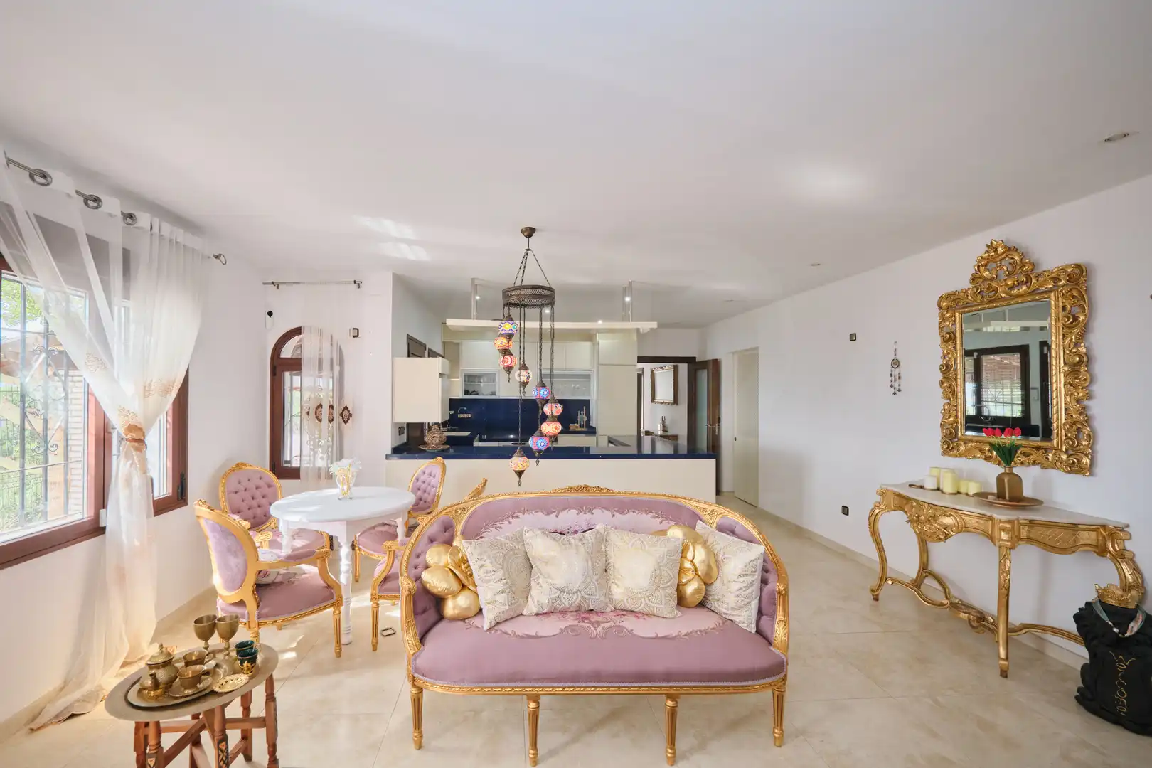 Living room of Houses for sale in Almuñécar  with Air Conditioner, Terrace and Swimming Pool