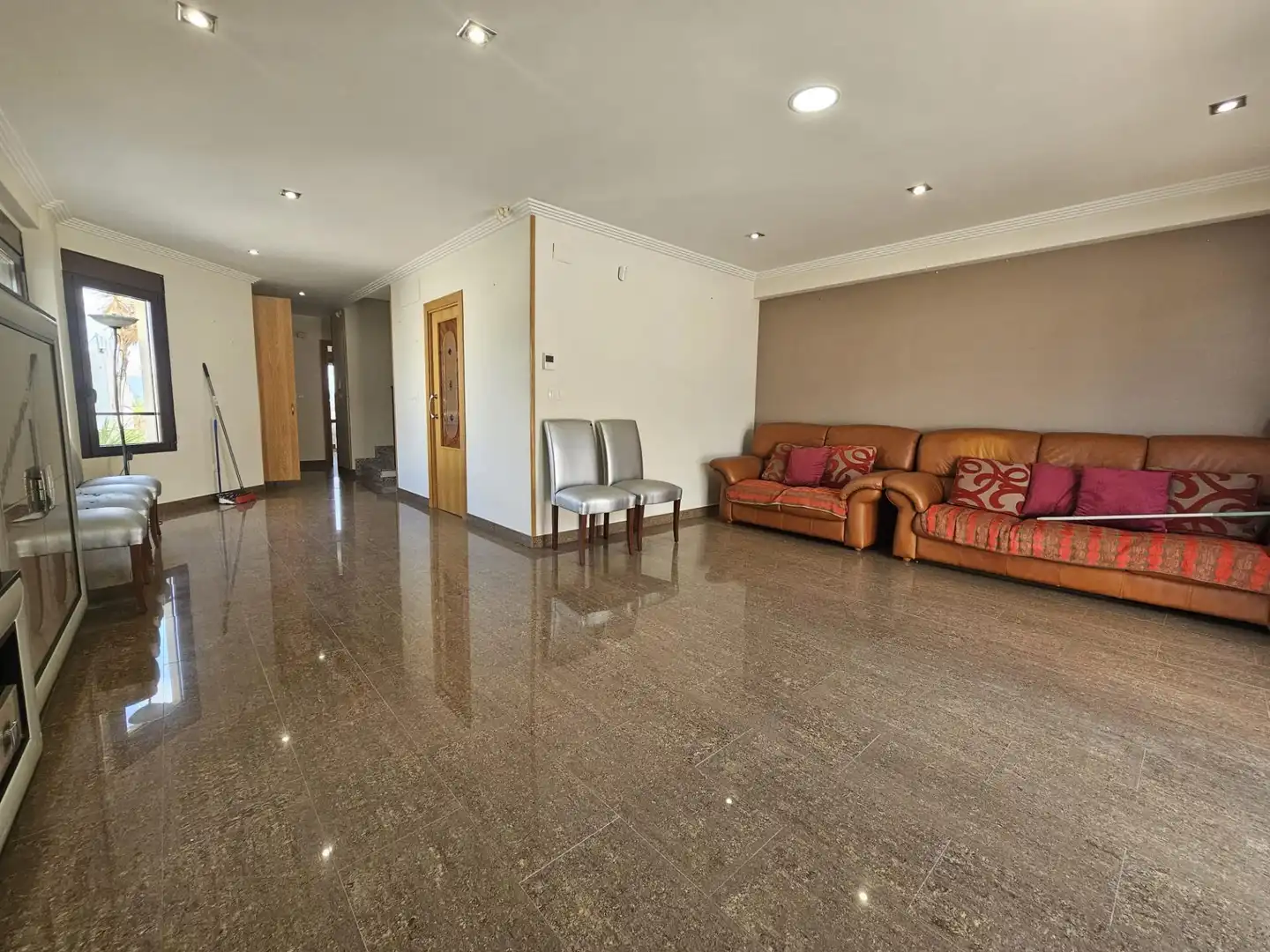 Living room of Houses for sale in Campo de Mirra / El Camp de Mirra  with Private garden, Terrace and Swimming Pool