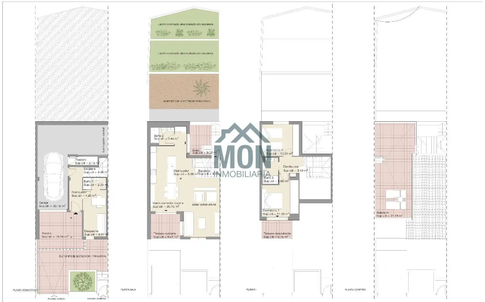 Casa a schiera con terrazza in vendita a Rosa, imagen 79