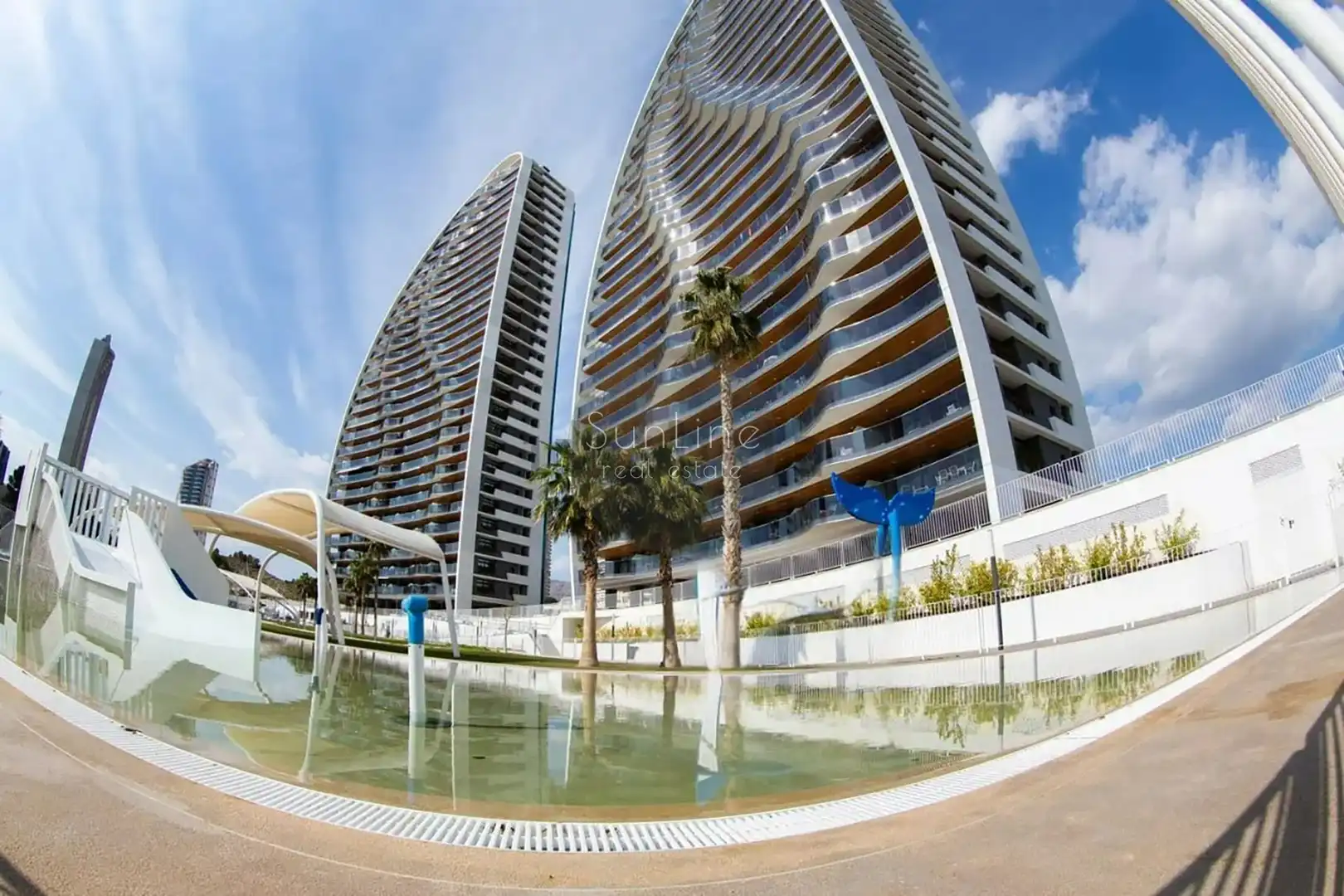 Schwimmbecken von Wohnung zum Verkauf in Benidorm mit Möbliert, Balkon und Whirlpool