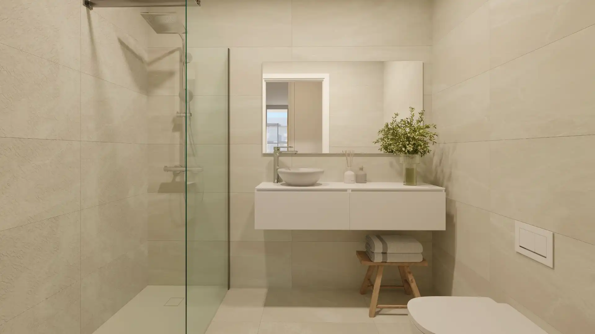 Bathroom of Flat for sale in Calvià  with Air Conditioner, Private garden and Terrace