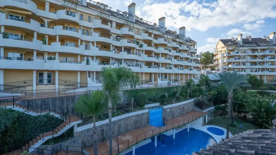 Exterior view of Duplexes for rent in Marbella  with Air Conditioner, Terrace and Swimming Pool