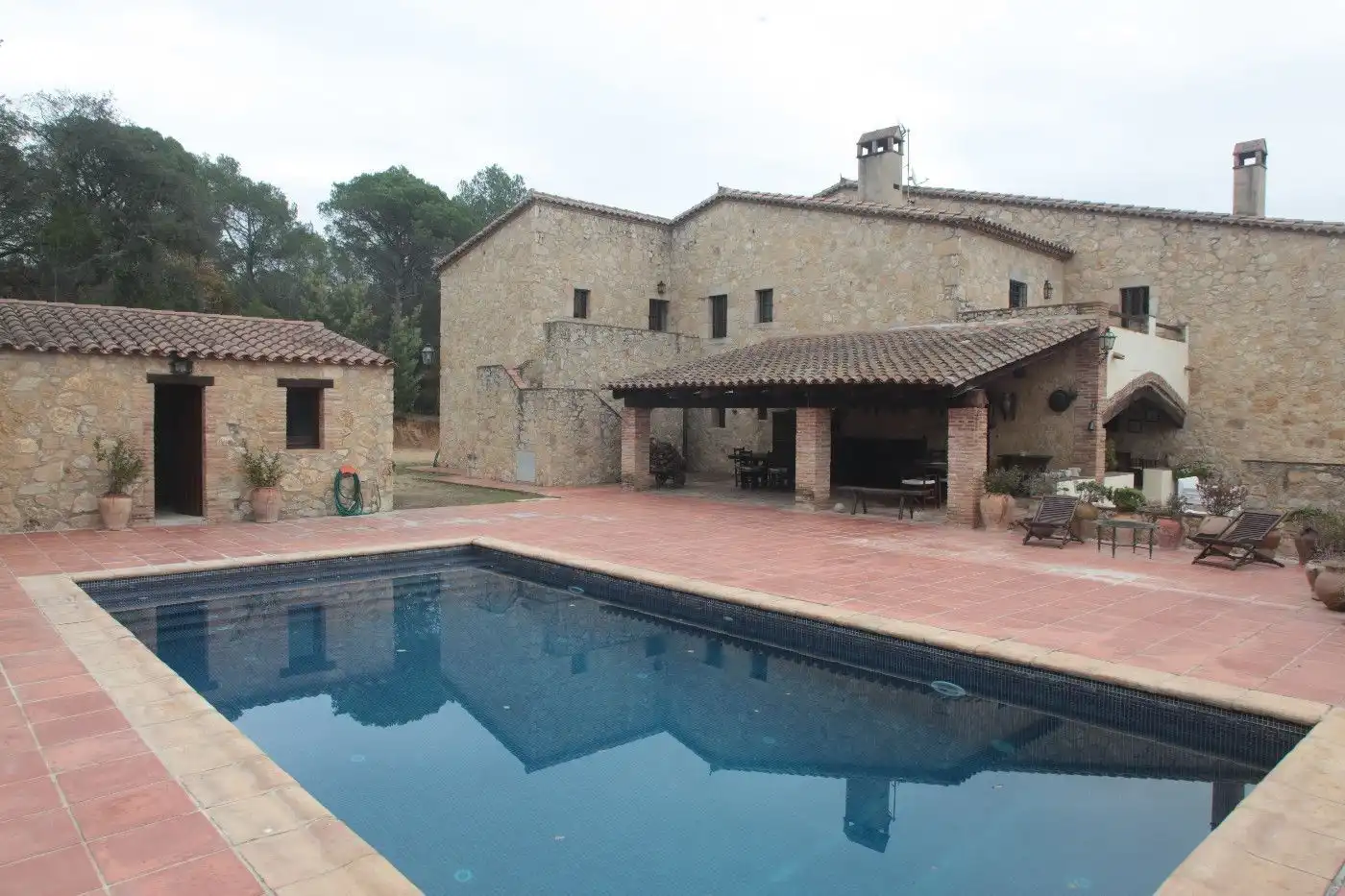 Schwimmbecken von Country house zum Verkauf in Santa Cristina d'Aro mit Terrasse, Abstellraum und Schwimmbad