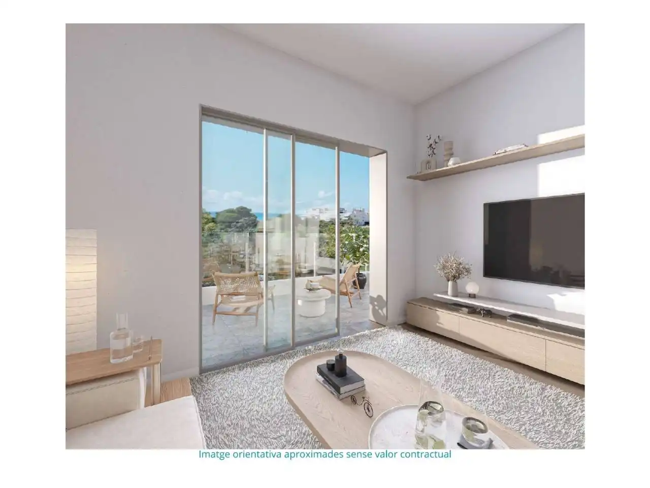 Sala d'estar de Àtic en venda en Cubelles amb Aire condicionat, Calefacció i Terrassa
