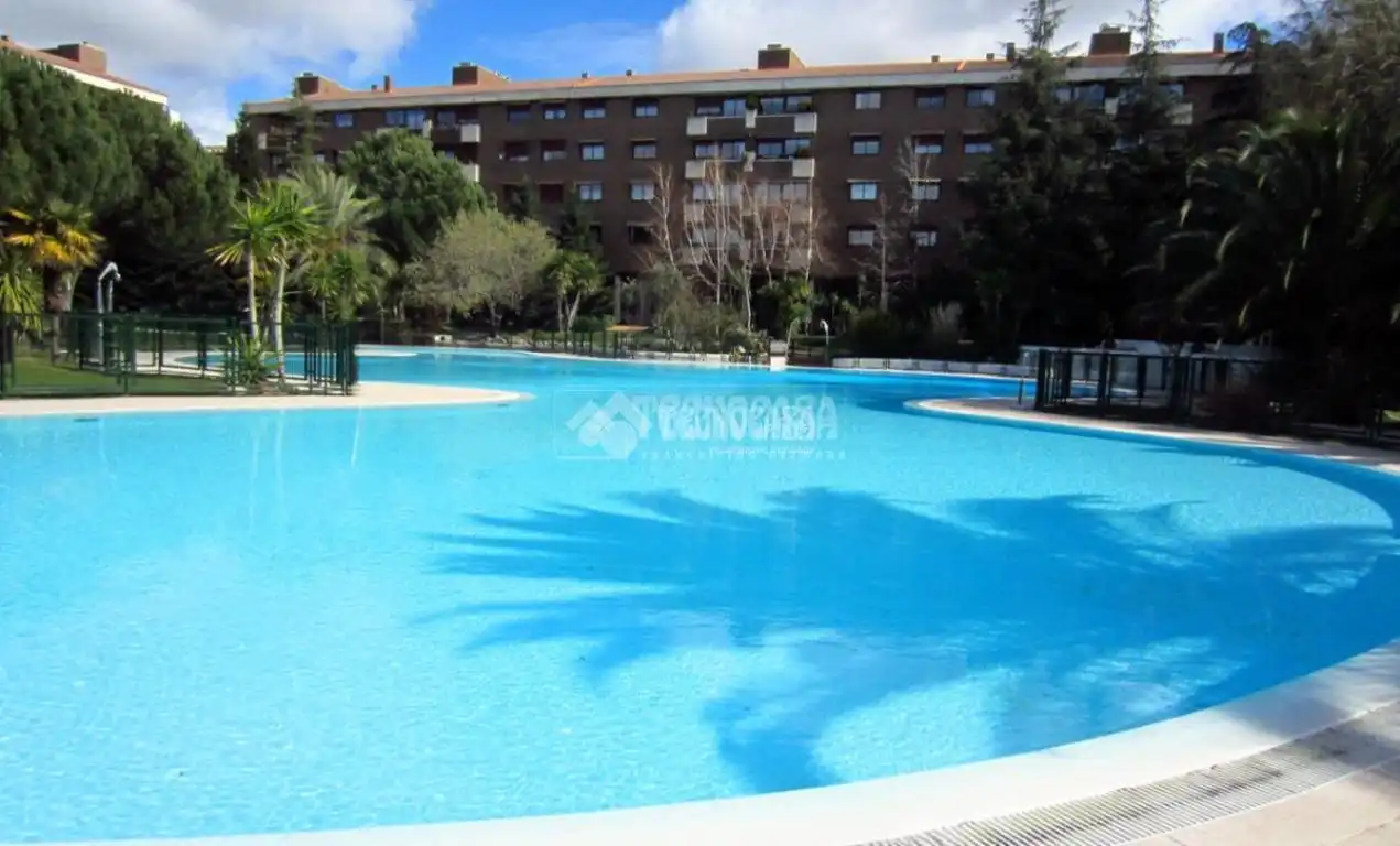Swimming pool of Flat for sale in Madrid  with Air Conditioner, Heating and Storage room