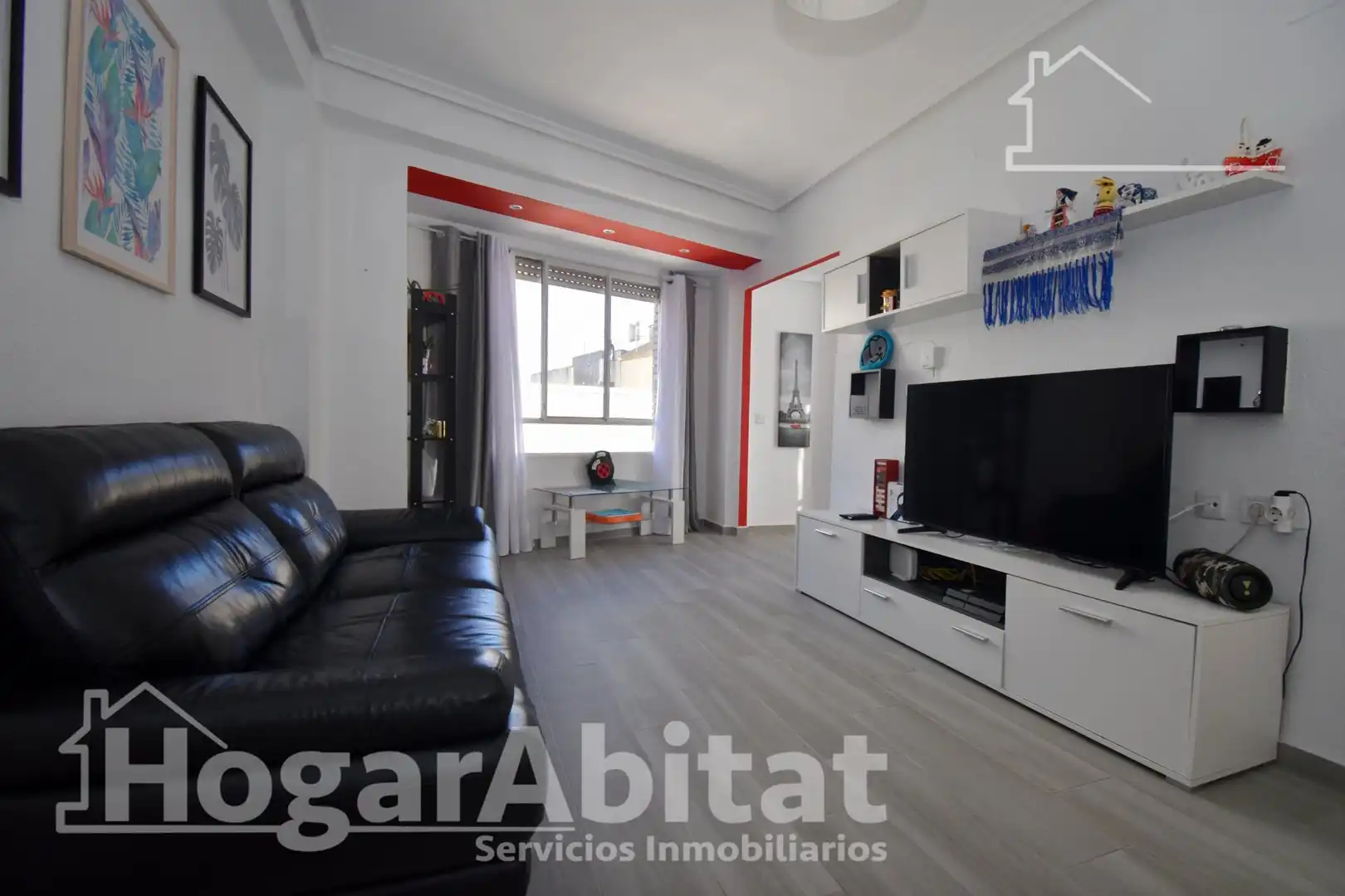 Living room of Flat for sale in Vila-real  with Air Conditioner, Heating and Furnished