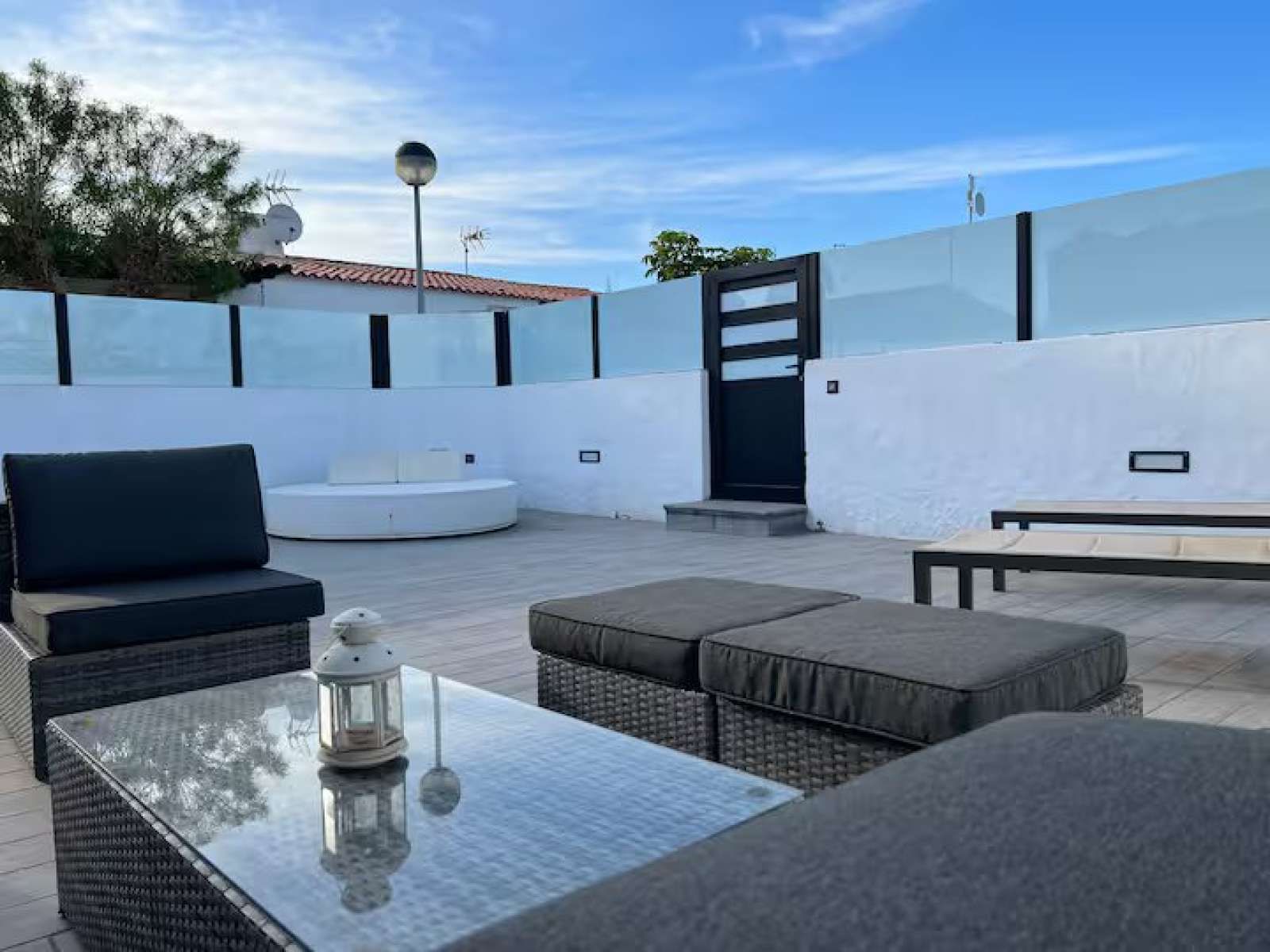 Terrassa de Apartament per a compartir en San Bartolomé de Tirajana amb Aire condicionat i Terrassa