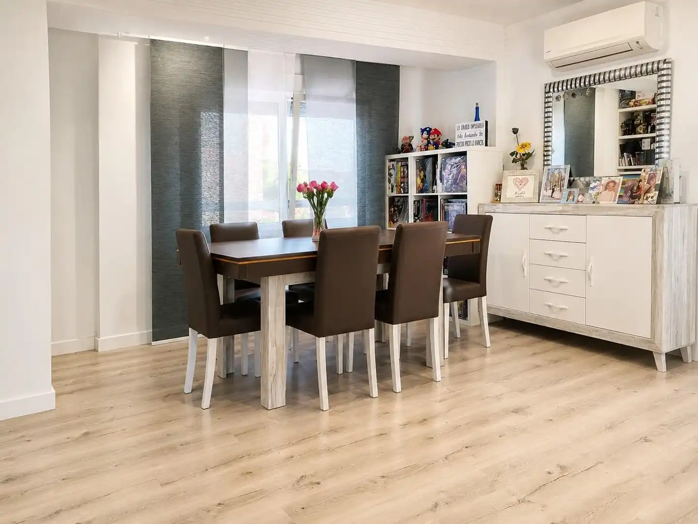 Dining room of Flat for sale in Valencia  with Air Conditioner and Heating