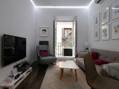 Living room of Study to rent in  Madrid Capital  with Air Conditioner