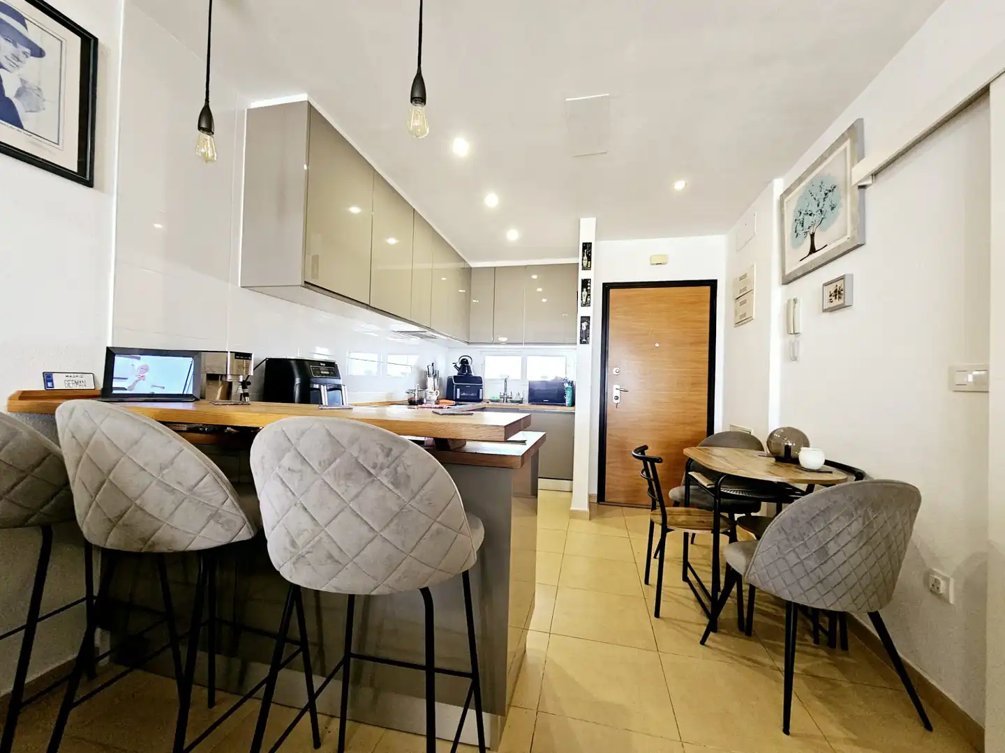 Cocina de Apartamento en venta en Alhama de Murcia con Aire acondicionado, Amueblado y Piscina comunitaria