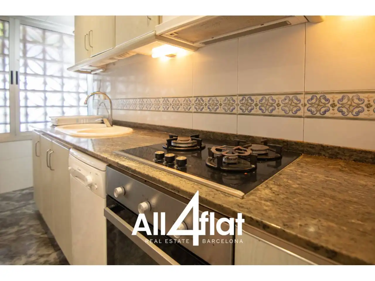 Kitchen of Flat for rent in Castelldefels  with Air Conditioner, Furnished and Balcony