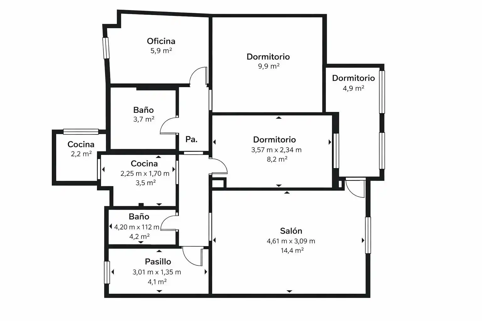 Piso en venta en Villayuventus - Renfe
