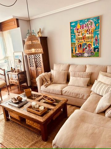 Living room of Flat for sale in Ferrol  with Heating, Parquet flooring and Storage room