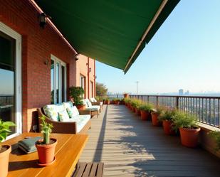 Terrace of Attic for sale in  Barcelona Capital  with Air Conditioner, Heating and Parquet flooring