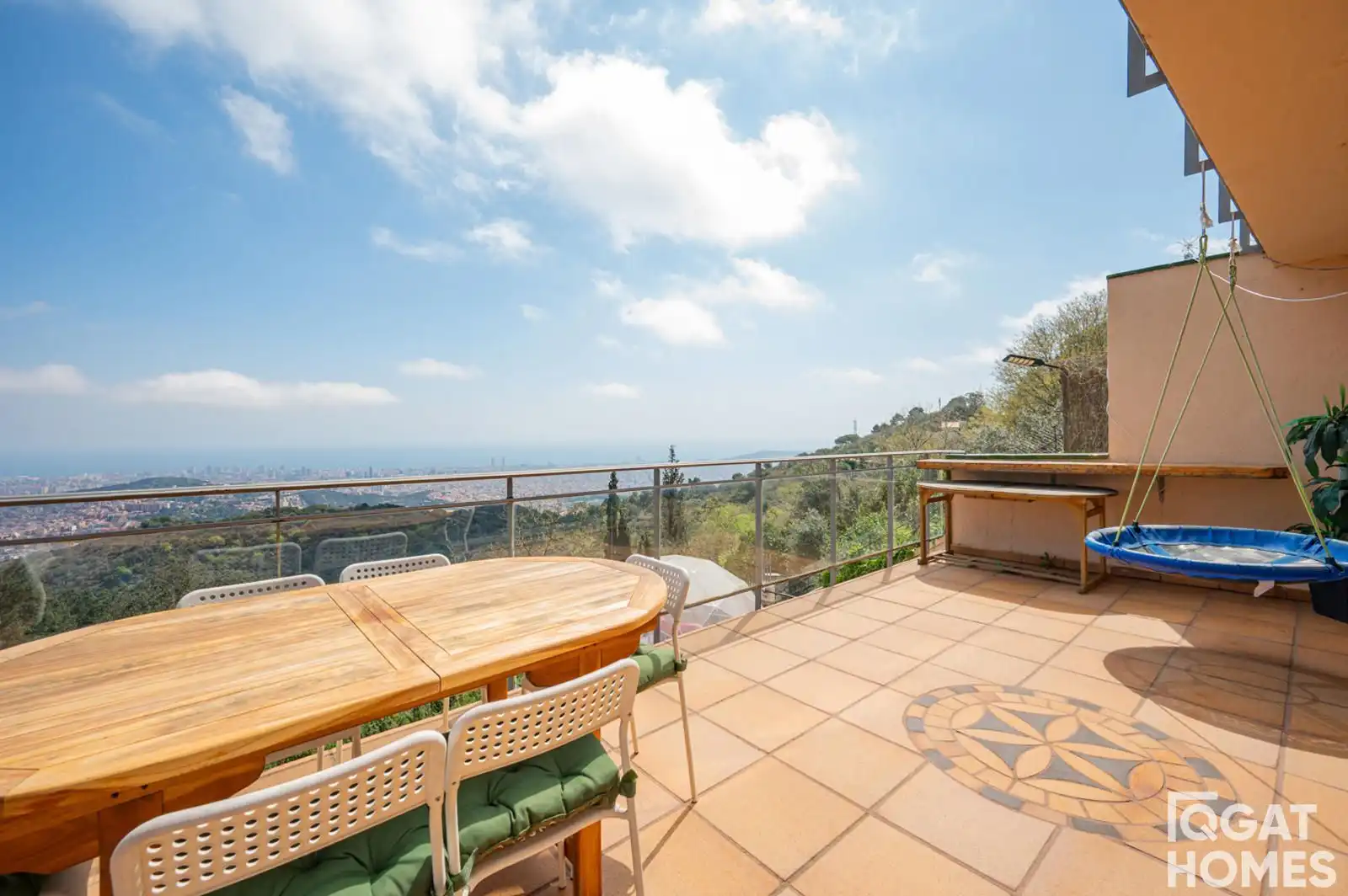 Terrassa de Casa o xalet en venda en Barcelona amb Aire condicionat, Calefacció i Jardí privat