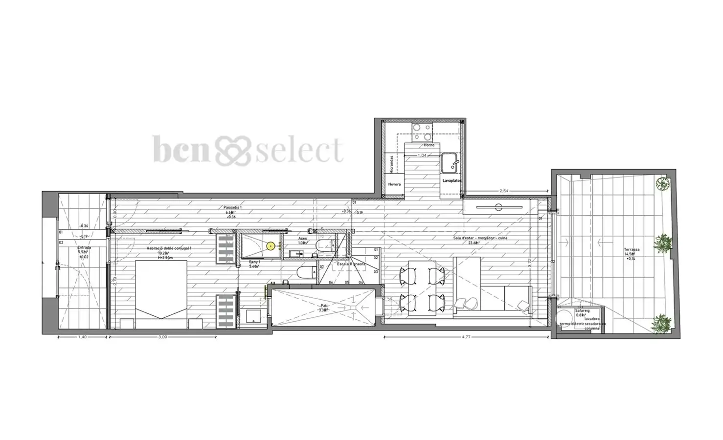 Duplexes for sale in Barcelona  with Air Conditioner, Heating and Private garden