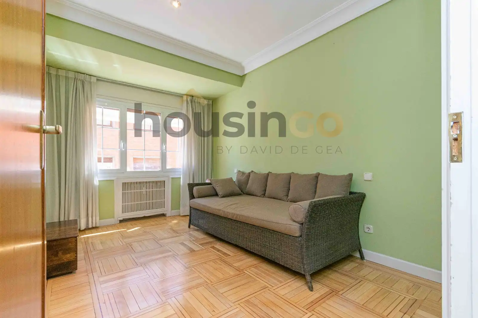 Wohnzimmer von Wohnung zur Miete in Madrid mit Heizung und Terrasse