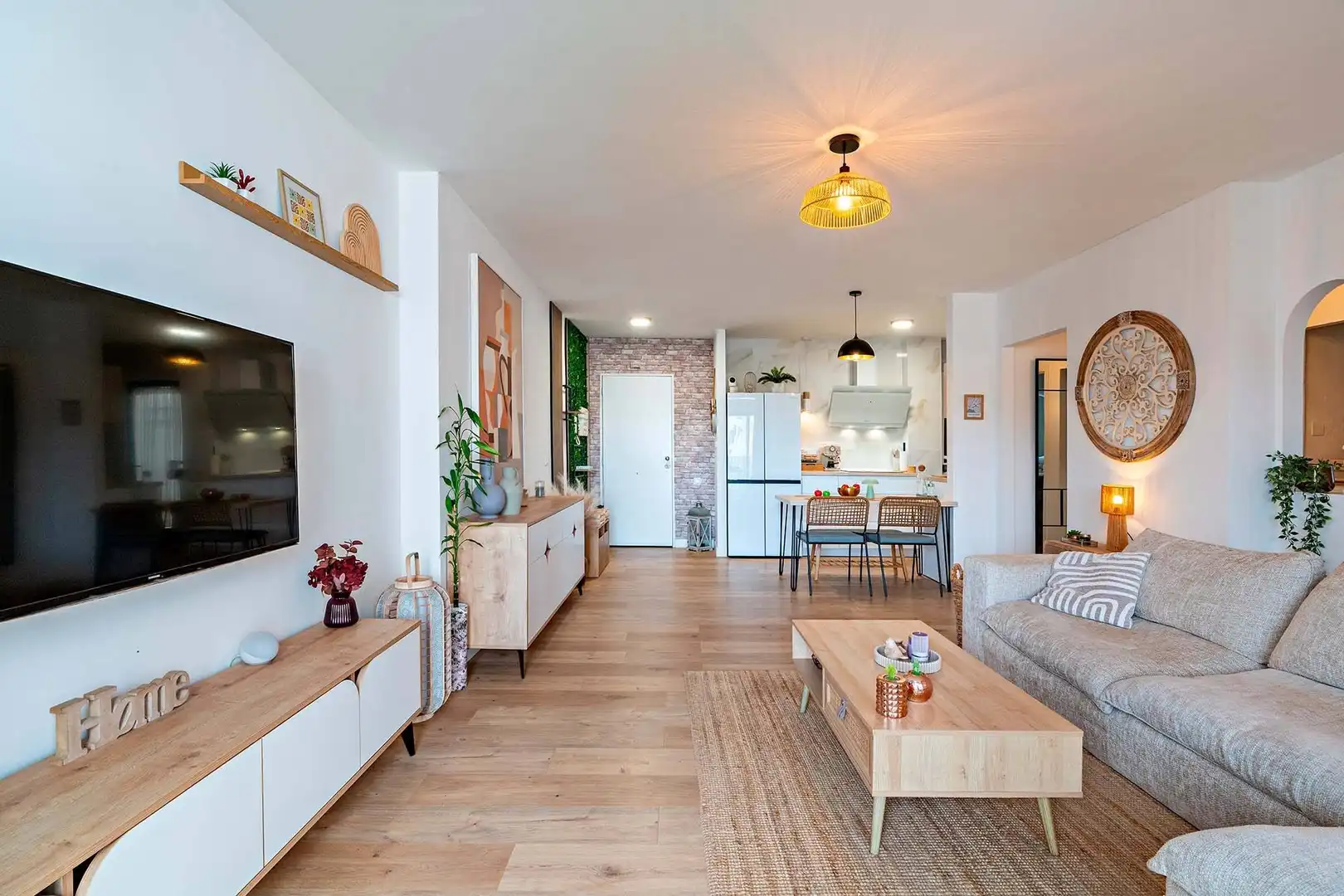 Sala de estar de Piso en venta en Roquetas de Mar con Aire acondicionado, Jardín privado y Terraza
