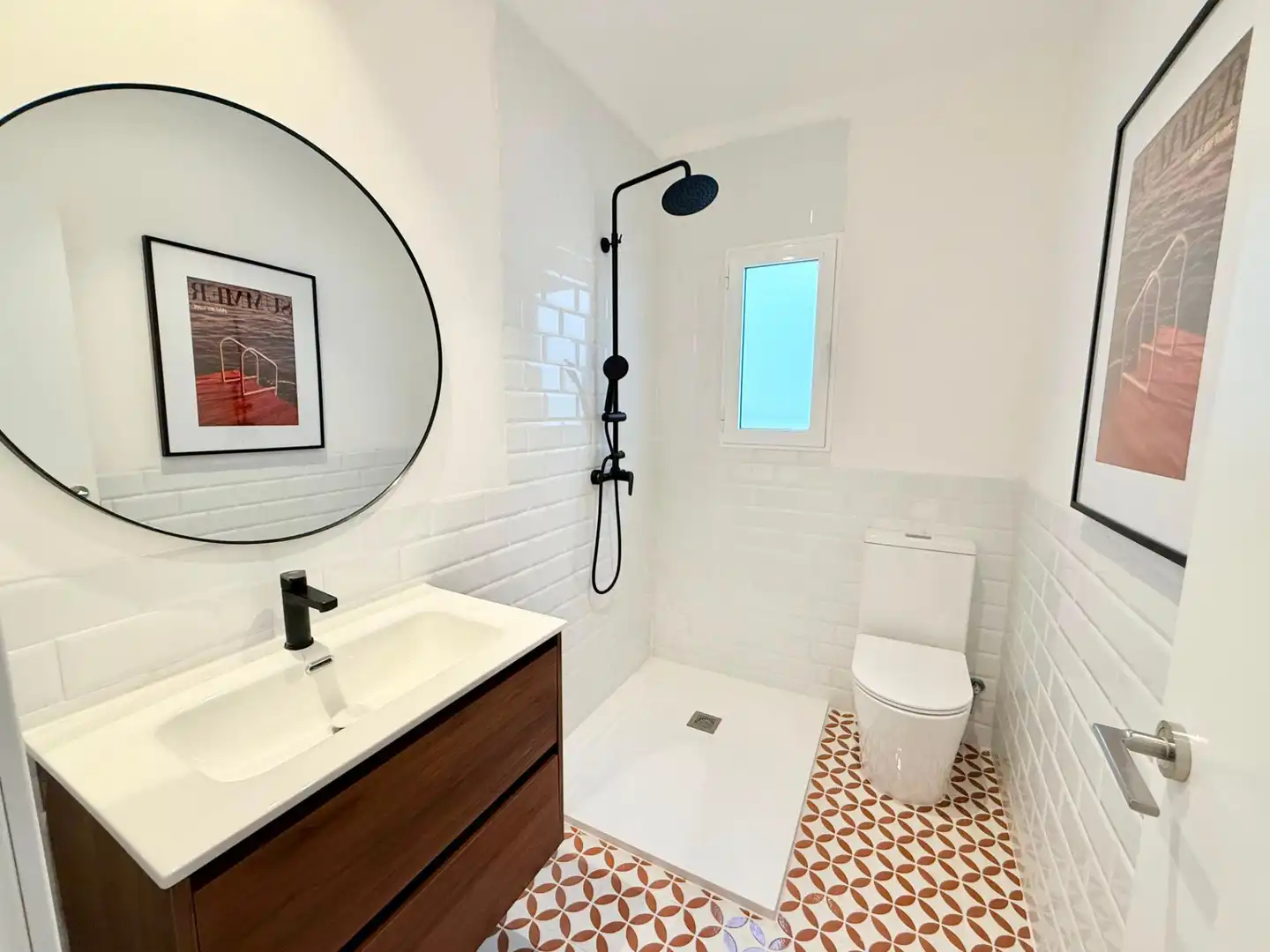 Baño de Piso de alquiler en Valencia con Calefacción, Parquet y Amueblado