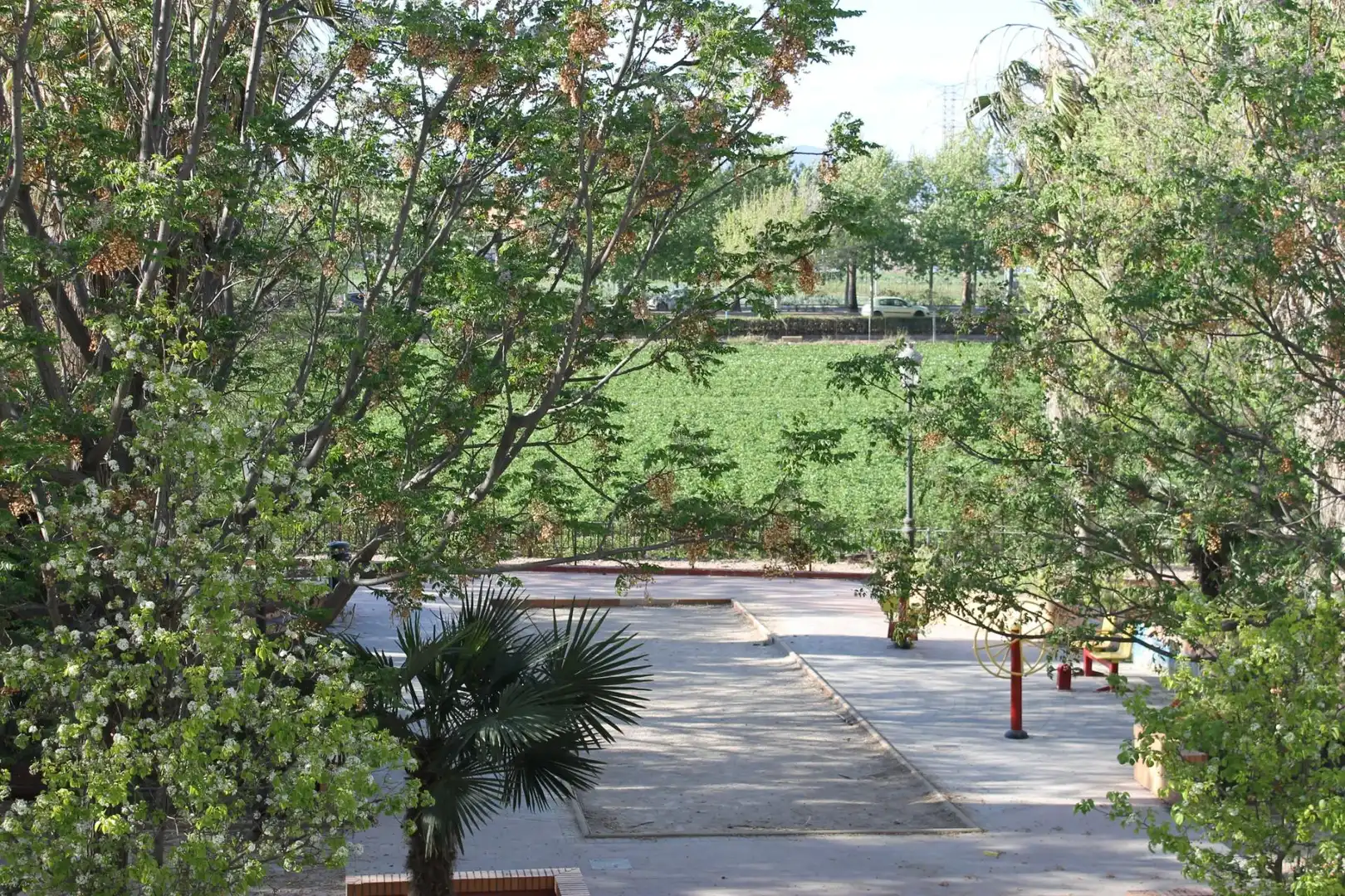 Jardín de Piso de alquiler en Valencia con Aire acondicionado, Calefacción y Parquet