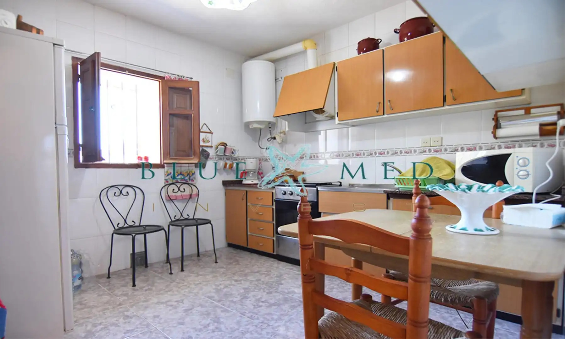 Cuina de Casa o xalet en venda en Mazarrón amb Aire condicionat, Calefacció i Jardí privat