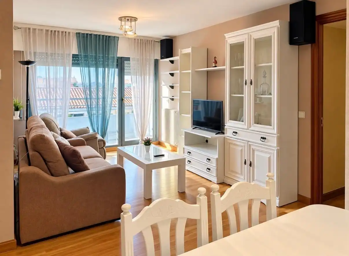 Living room of Apartments for sale in  Pamplona / Iruña  with Heating, Parquet flooring and Storage room