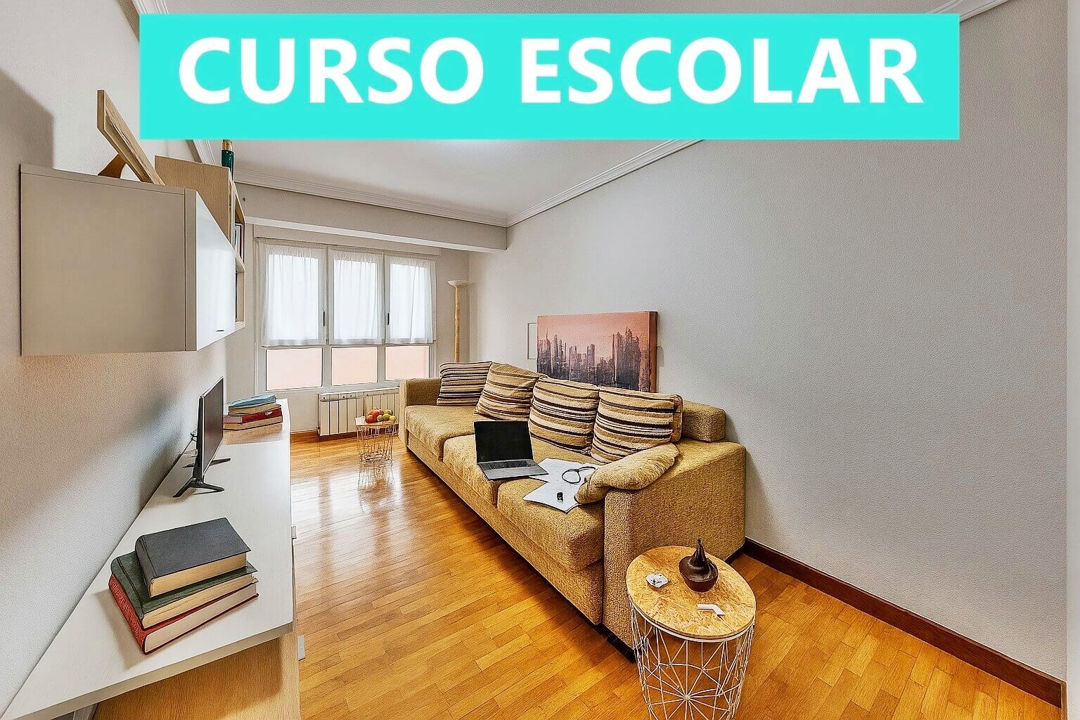 Bedroom of Flat to rent in Santander  with Heating, Terrace and Furnished