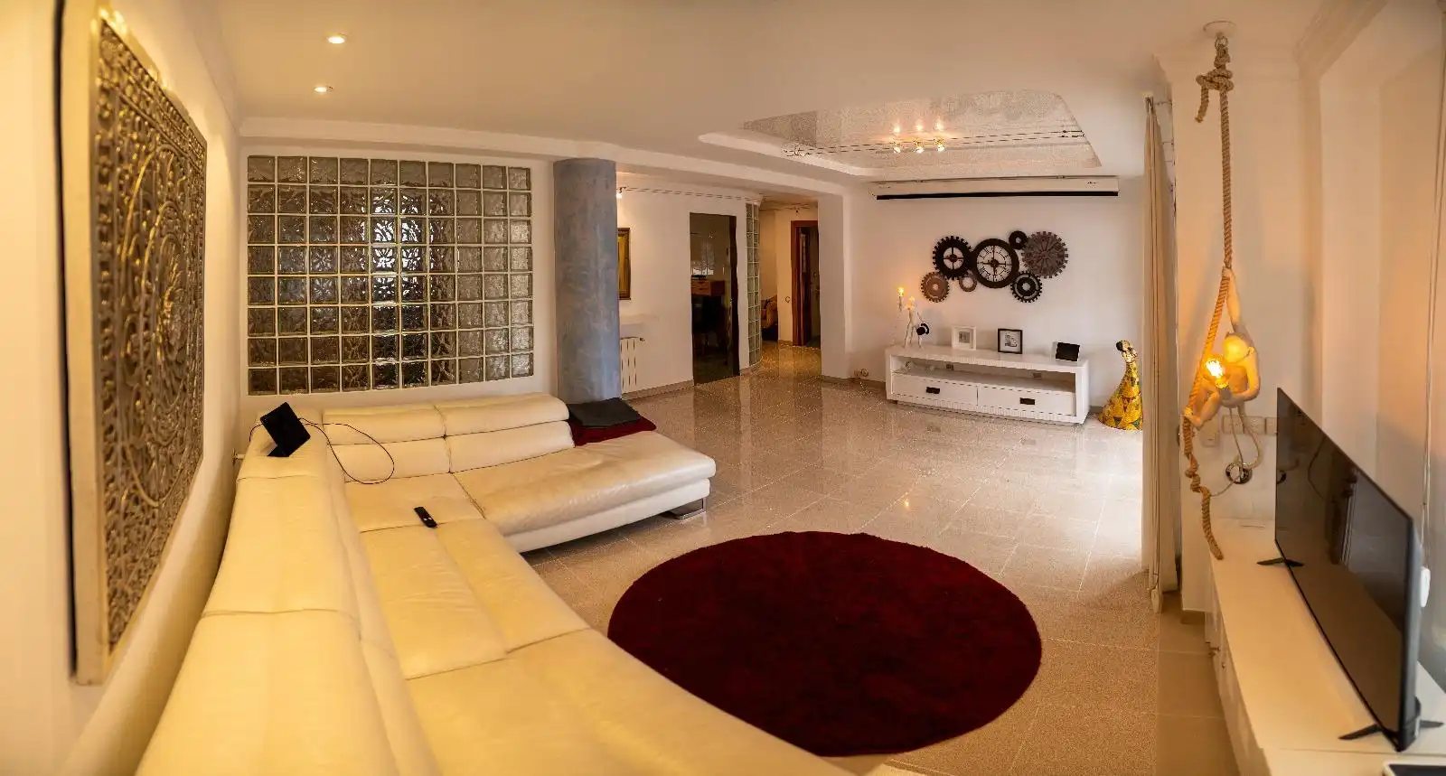Sala de estar de Piso de alquiler en  Valencia Capital con Aire acondicionado, Amueblado y Balcón